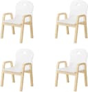 Homfa Kinderstuhl 4er Set Höhenverstellbar 61,5-48,5 cm Massivholz Bild 2