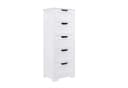 Homfa Badschrank Kommode 5 Schubladen Weiß 40x30x102cm Bild 2