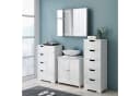 Homfa Badschrank Kommode 5 Schubladen Weiß 40x30x102cm Bild 3