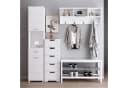 Homfa Badschrank Kommode 5 Schubladen Weiß 40x30x102cm Bild 4