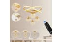 JDONG Pendelleuchte Dimmbar 54W LED 100cm Kronleuchter Kristall Gold Bild 1