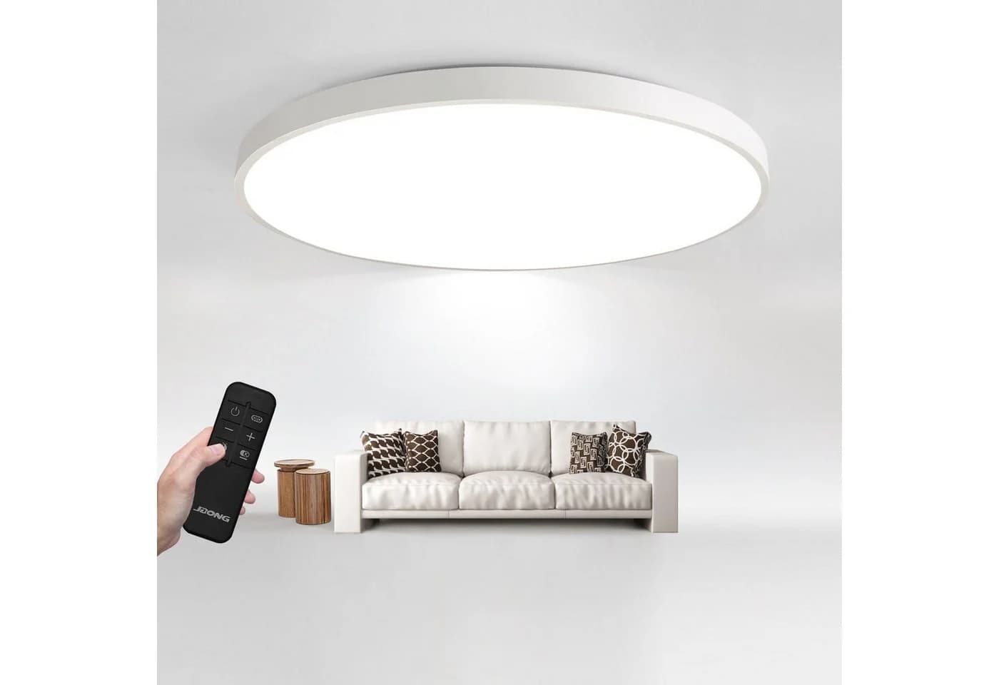 JDONG LED Deckenleuchte 58/78 cm Dimmbar Wohnzimmer - Bild 2