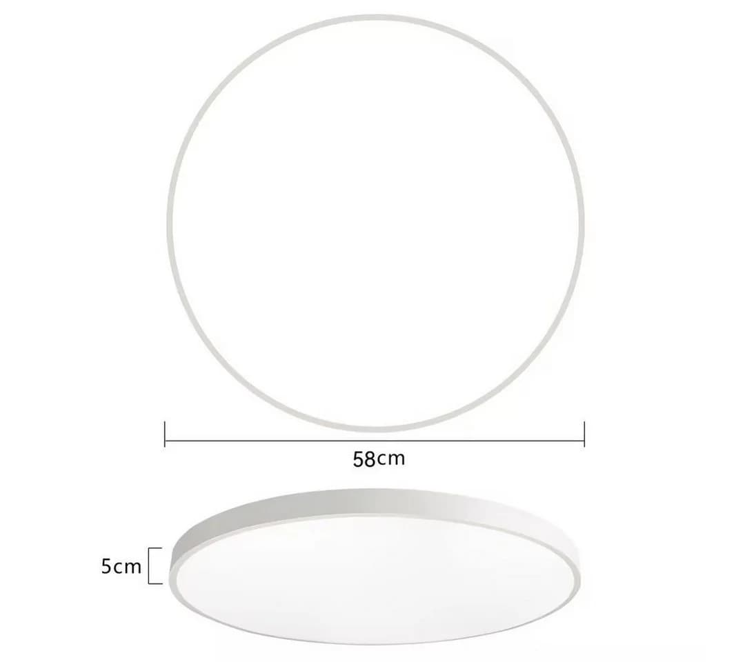 JDONG LED Deckenleuchte Flach Rund Weiß 58 cm - Bild 4