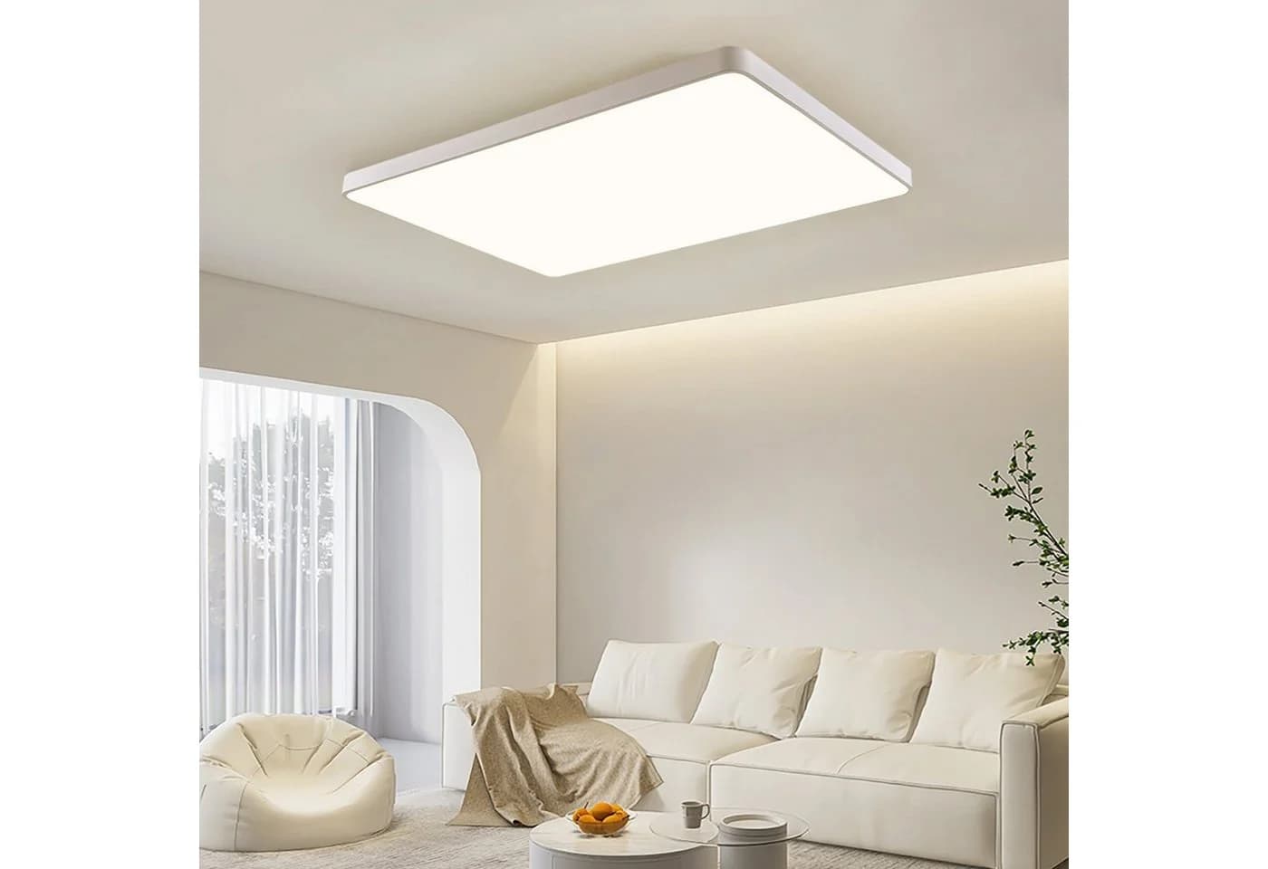 JDONG LED Deckenleuchte dimmbar mit Fernbedienung Rechteckig 65*43/90*55/90*60cm - Bild 5