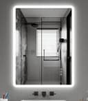 JDONG LED Badspiegel mit Beleuchtung, Touch-Schalter, IP44, Entnebelung Bild 2