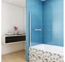 JDONG Duschwand für Badewanne 80x140cm Chrom 6mm Sicherheitsglas Bild 3