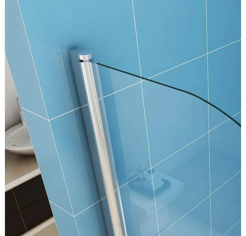 JDONG Duschwand für Badewanne 80x140cm Chrom 6mm Sicherheitsglas - Bild 4