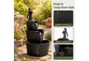 KOMFOTTEU Gartenbrunnen mit Verstellbarer Pumpe Antikbronze Bild 3