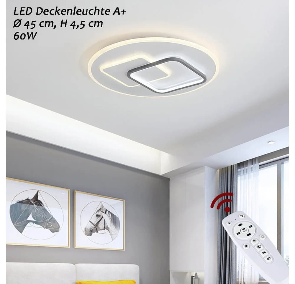 Eurotondisplay LED Deckenleuchte mit Fernbedienung Lichtfarbe warmweiß bis kaltweiß - Bild 3
