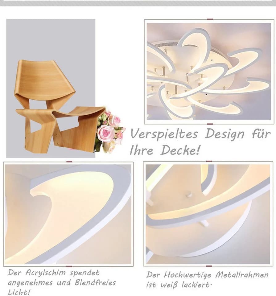 Eurotondisplay LED Deckenleuchte Fernbedienung Lichtfarbe einstellbar dimmbar - Bild 4