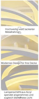 Eurotondisplay LED Deckenleuchte 2042 Fernbedienung Lichtfarbe einstellbar dimmbar Bild 5