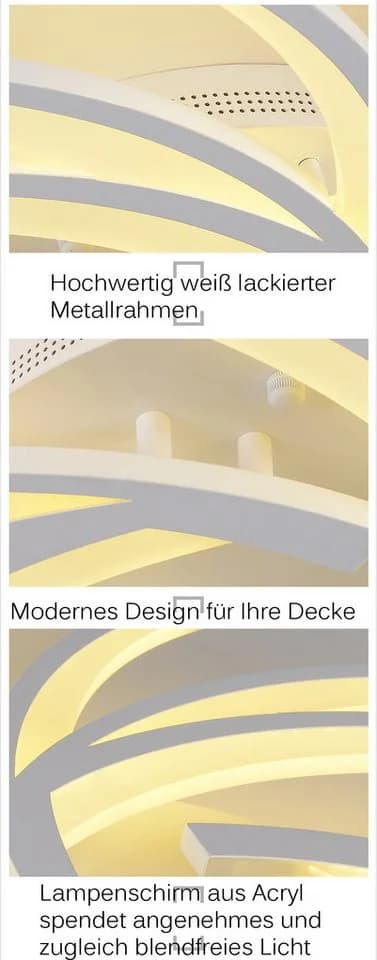 Eurotondisplay LED Deckenleuchte 2042 Fernbedienung Lichtfarbe einstellbar dimmbar - Bild 5