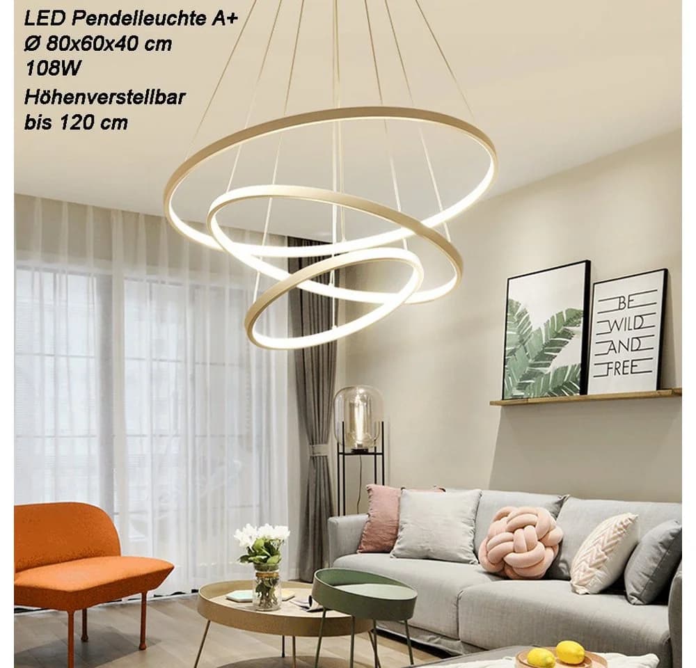 Euroton LED Pendelleuchte 2130 LED Hängelampe mit Fernbedienung - Bild 2