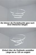 Euroton LED Pendelleuchte 2130 LED Hängelampe mit Fernbedienung Bild 4