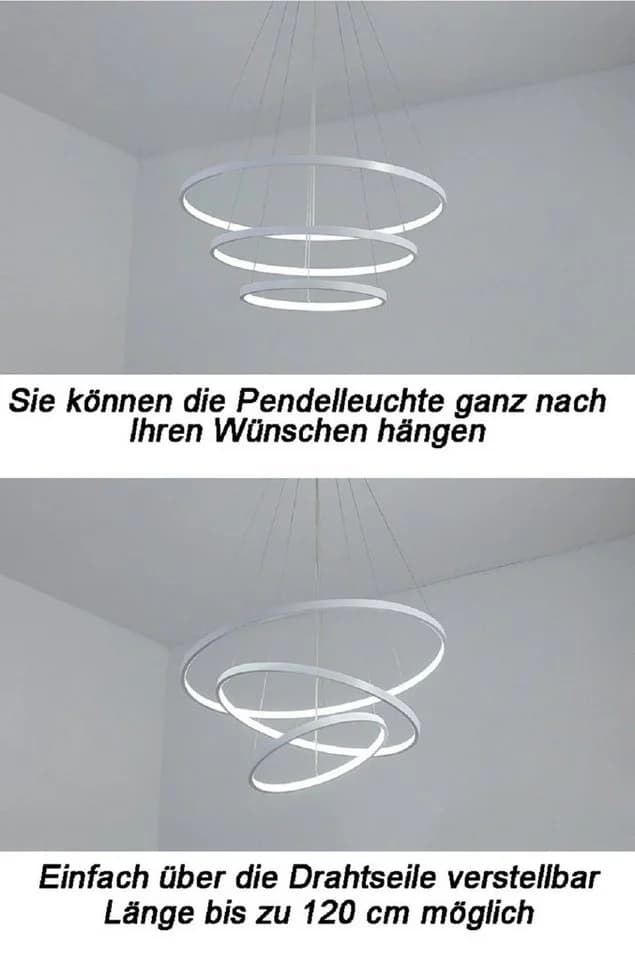 Euroton LED Pendelleuchte 2130 LED Hängelampe mit Fernbedienung - Bild 4