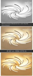 Euroton LED Deckenleuchte 2042 Fernbedienung Weiß Bild 4