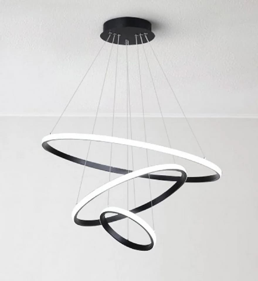 Euroton LED Pendelleuchte 3 Ringe dimmbar Fernbedienung - Bild 3