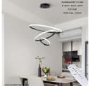 Euroton LED Pendelleuchte 3 Ringe dimmbar Fernbedienung Bild 4