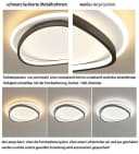 Eurotondisplay LED Deckenleuchte Fernbedienung Schwarz Bild 3