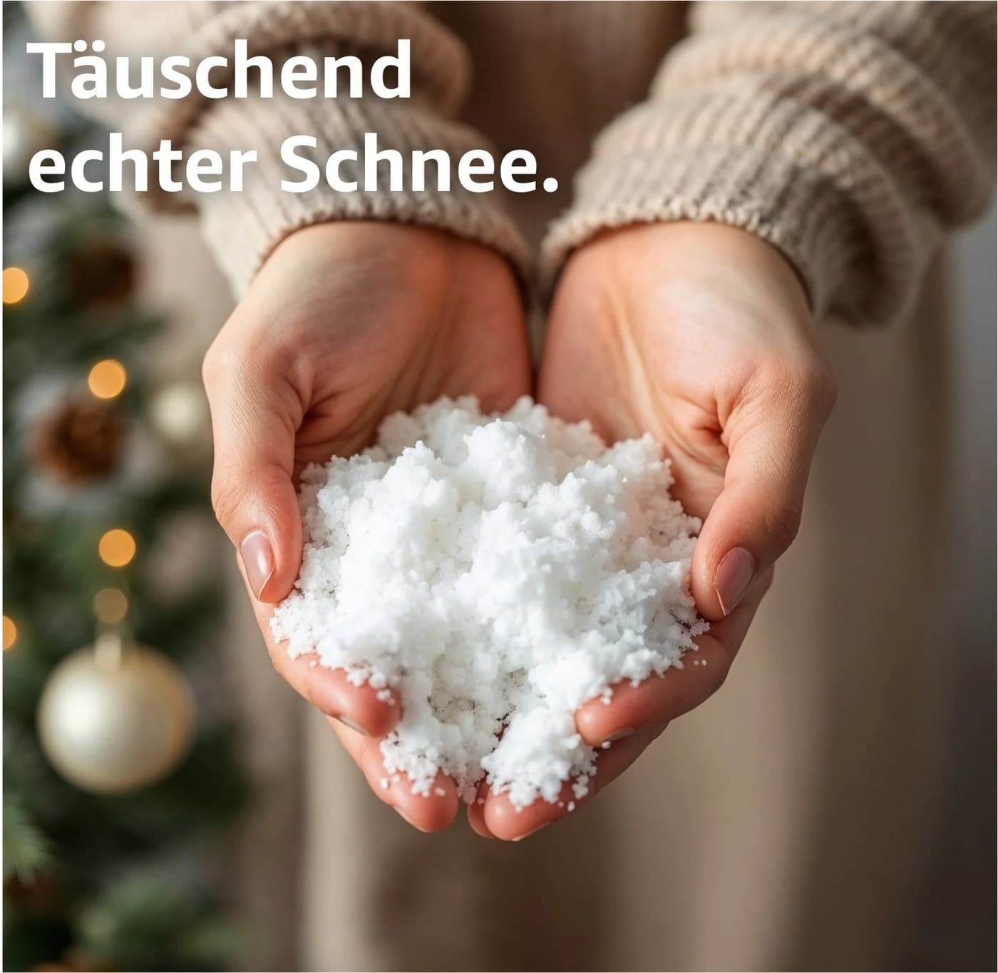 Weihnachtswunder® Streudeko Kunstschnee 1000 ml weich fluffig
