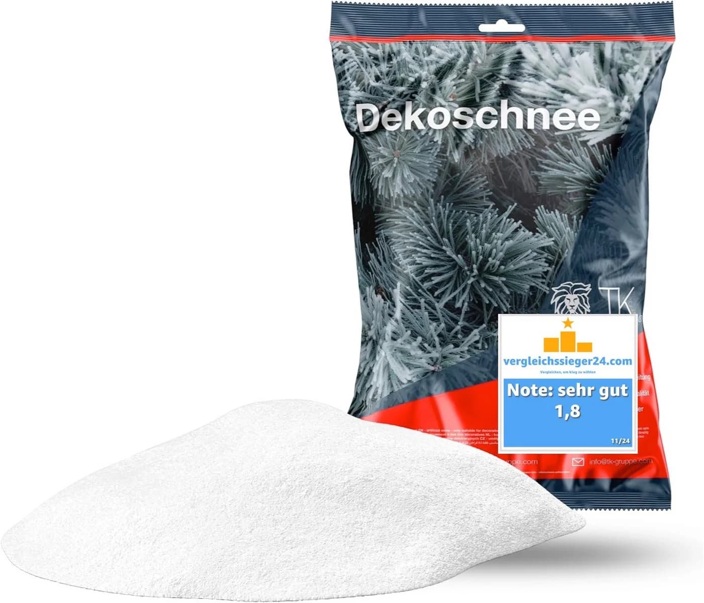 Weihnachtswunder® Streudeko Kunstschnee 1000 ml weich fluffig - Bild 2