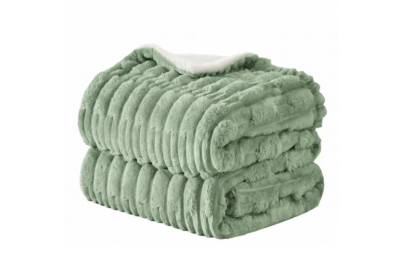 KEAYOO Wohndecke MT09 Sherpa Fleece Warm Decke - Bild 2