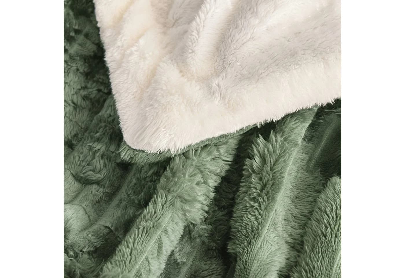 KEAYOO Wohndecke MT09 Sherpa Fleece Warm Decke - Bild 3