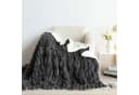 KEAYOO Wohndecke MT09 Sherpa Fleece Dunkelgrau 200x230 cm Bild 3