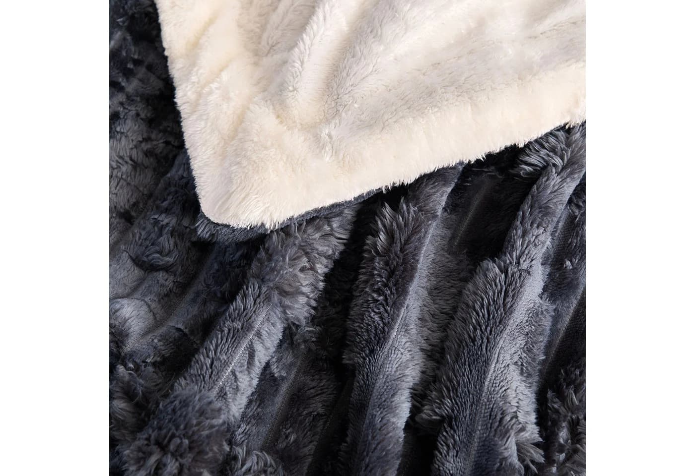 KEAYOO Wohndecke MT09 Sherpa Fleece Warm Decke - Bild 5