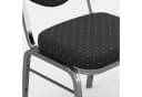 GGMMÖBEL Bistrostuhl Paola 12er-Set Schwarz Stoff Stapelbar Bild 5