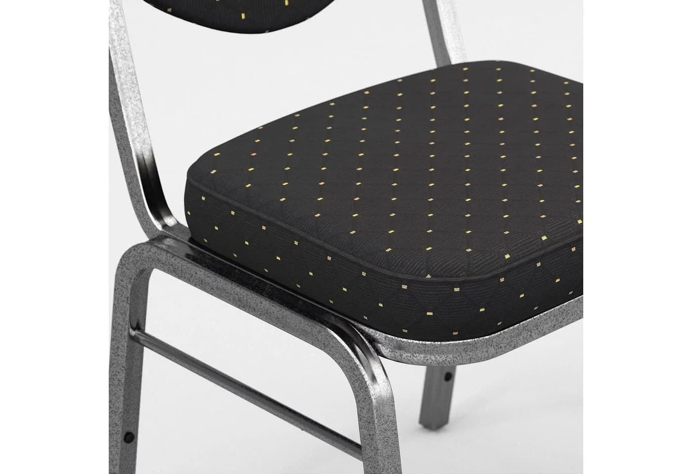 GGMMÖBEL Bistrostuhl Paola 12er-Set Schwarz Stoff Stapelbar - Bild 5