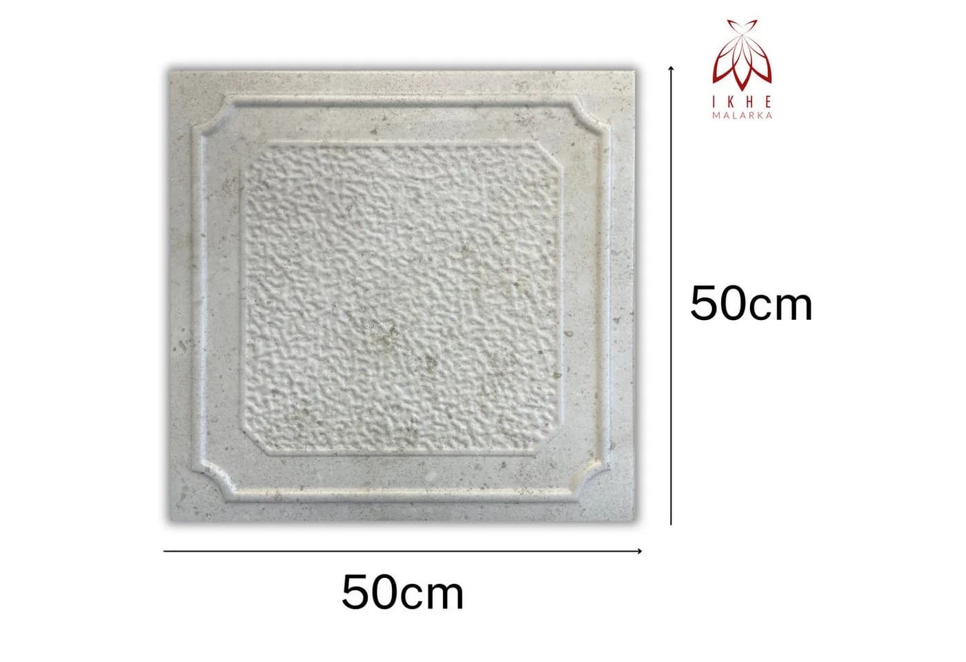 IKHEMalarka Wandpaneel Betonoptik Polystyrol XPS 50x50 cm