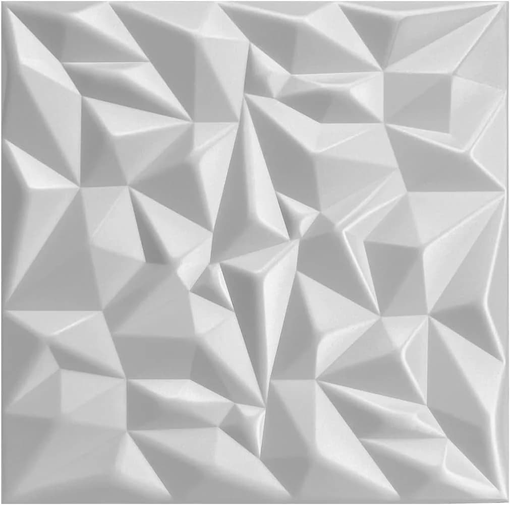 IKHEMalarka 3D Wandpaneel Polystyrol XPS Weiß 50x50 cm - Bild 2