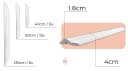 IKHEMalarka 3D Wandpaneel Set – 24 Leisten (6×40 cm, 12×60 cm, 6×125 cm) für 6 Wandrahmen Bild 4