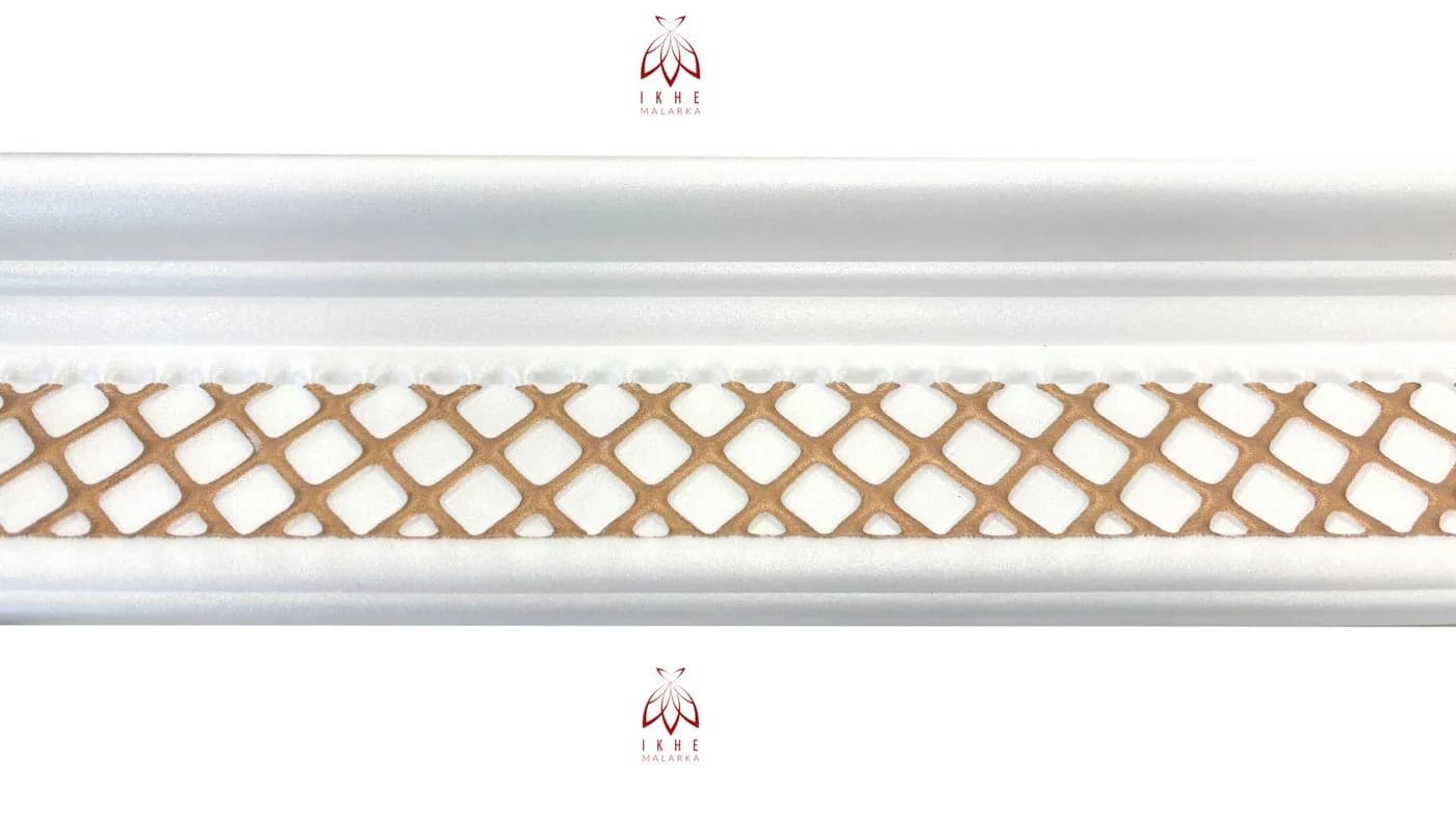 IKHEMalarka Deckenleiste Stuckleisten aus XPS Polystyrol – weiße Zierleisten 1 Meter - Bild 3