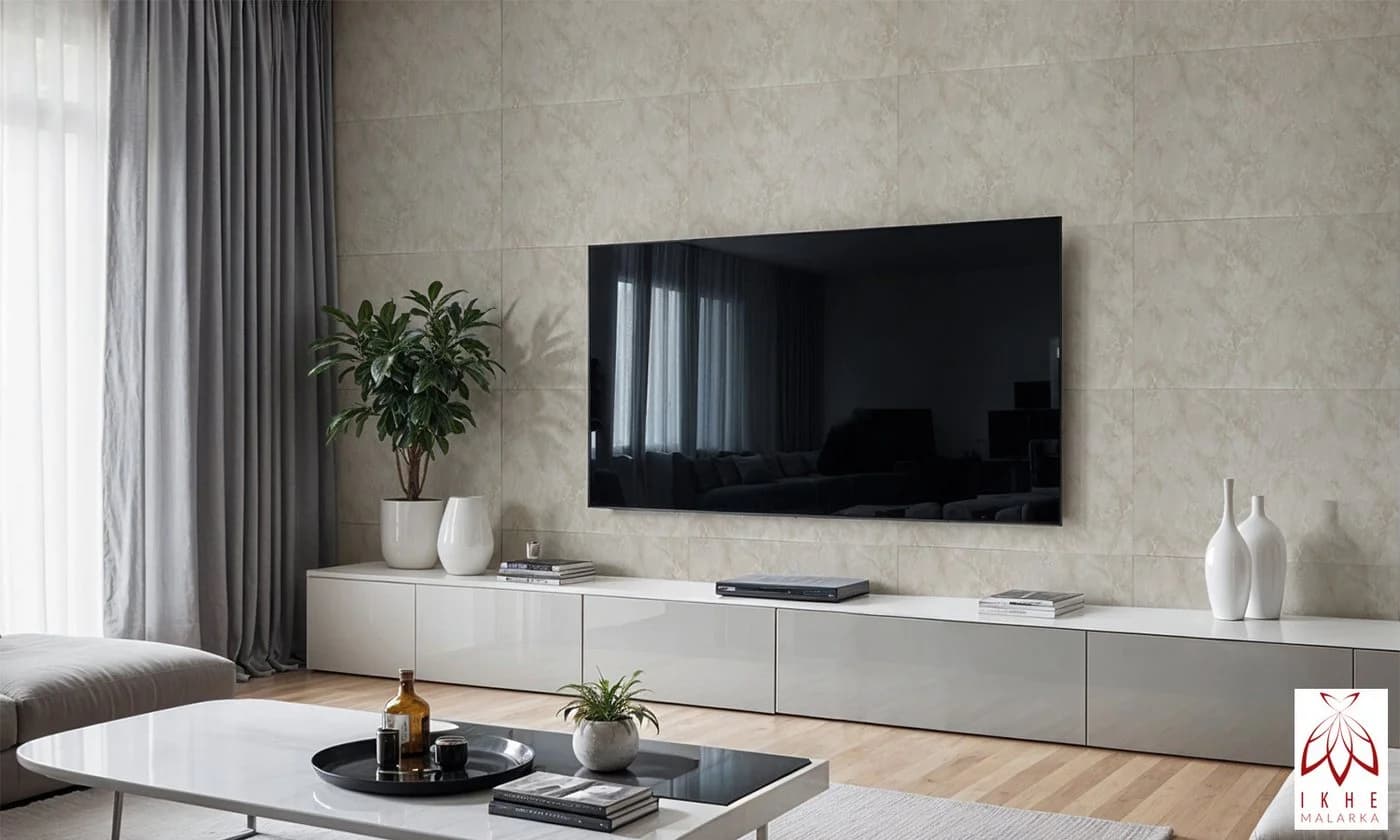 IKHEMalarka 3D Wandpaneel Betonoptik Grau/Beige Polystyrol XPS
