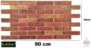 IKHEMalarka 3D Wandpaneel PVC Steinoptik 48x90 cm Bild 1