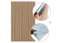 IKHEMalarka Wandpaneel Lamellen Selbstklebend 100x60 cm PVC + PE-Schaum Braun/Beige Bild 2