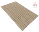 IKHEMalarka Wandpaneel Lamellen Selbstklebend 100x60 cm PVC + PE-Schaum Braun/Beige Bild 4