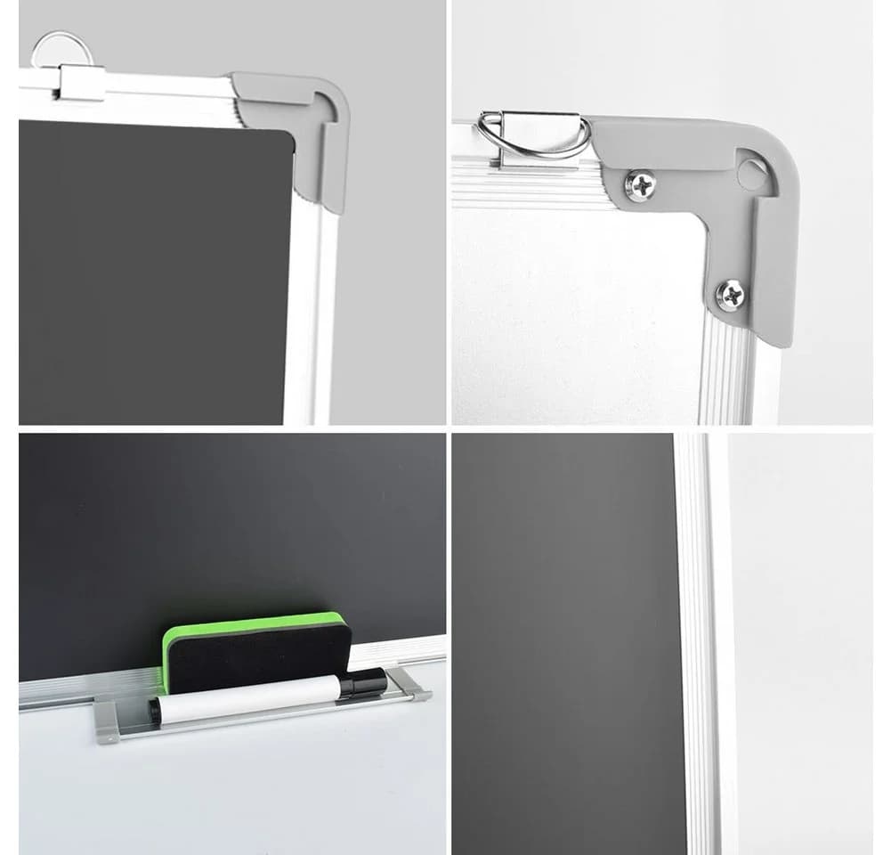 euroharry Magnetische Tafel Premium Schwarz Aluminiumrahmen - Bild 3