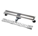 euroharry Duschrinne 360° Schlitz Edelstahl Bodenablauf Flach Slim Bild 1