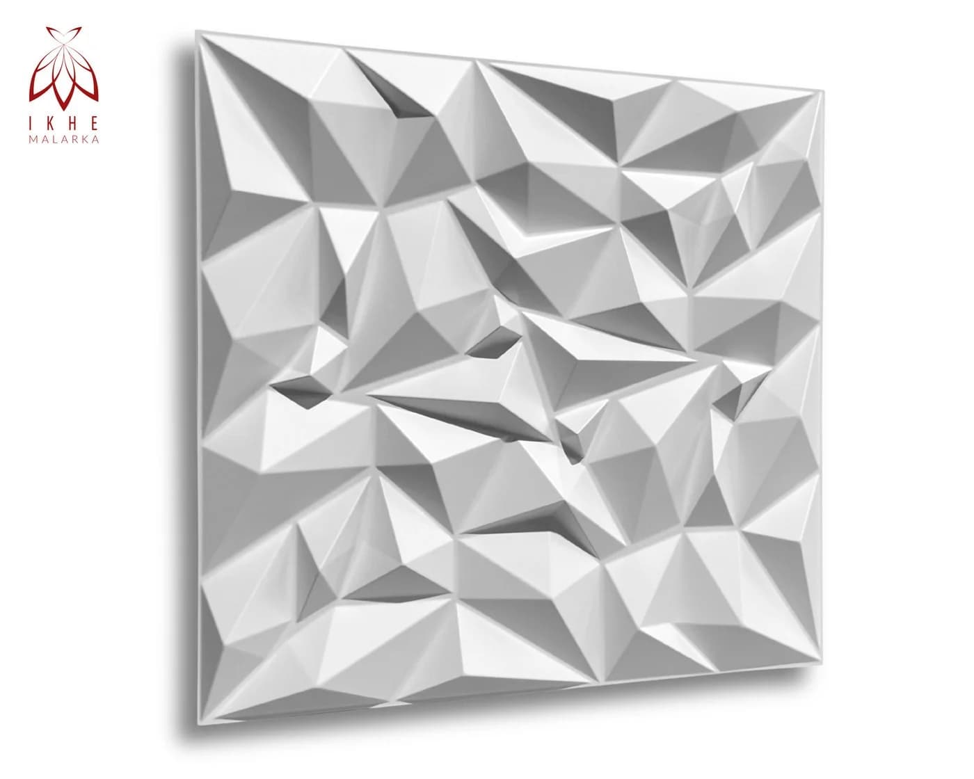 IKHEMalarka 3D Wandpaneel PVC Kunststoffpaneele 50x50 cm - Bild 3