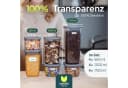uandu home Vorratsdosen Set Luftdicht BPA Frei Transparent Grau Bild 3