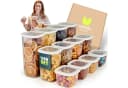 uandu home Vorratsdosen Set Luftdicht BPA-Frei Transparent Weiß Bild 2