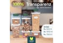 uandu home Vorratsdosen Set Luftdicht BPA-Frei Transparent Weiß Bild 3