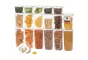 uandu home Vorratsdosen Set Luftdicht BPA-Frei Transparent Weiß Bild 2