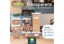 uandu home Vorratsdosen Set Luftdicht BPA-Frei Transparent Weiß Bild 3