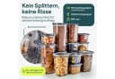 uandu home Vorratsdosen Set Luftdicht BPA-Frei Transparent Weiß Bild 4
