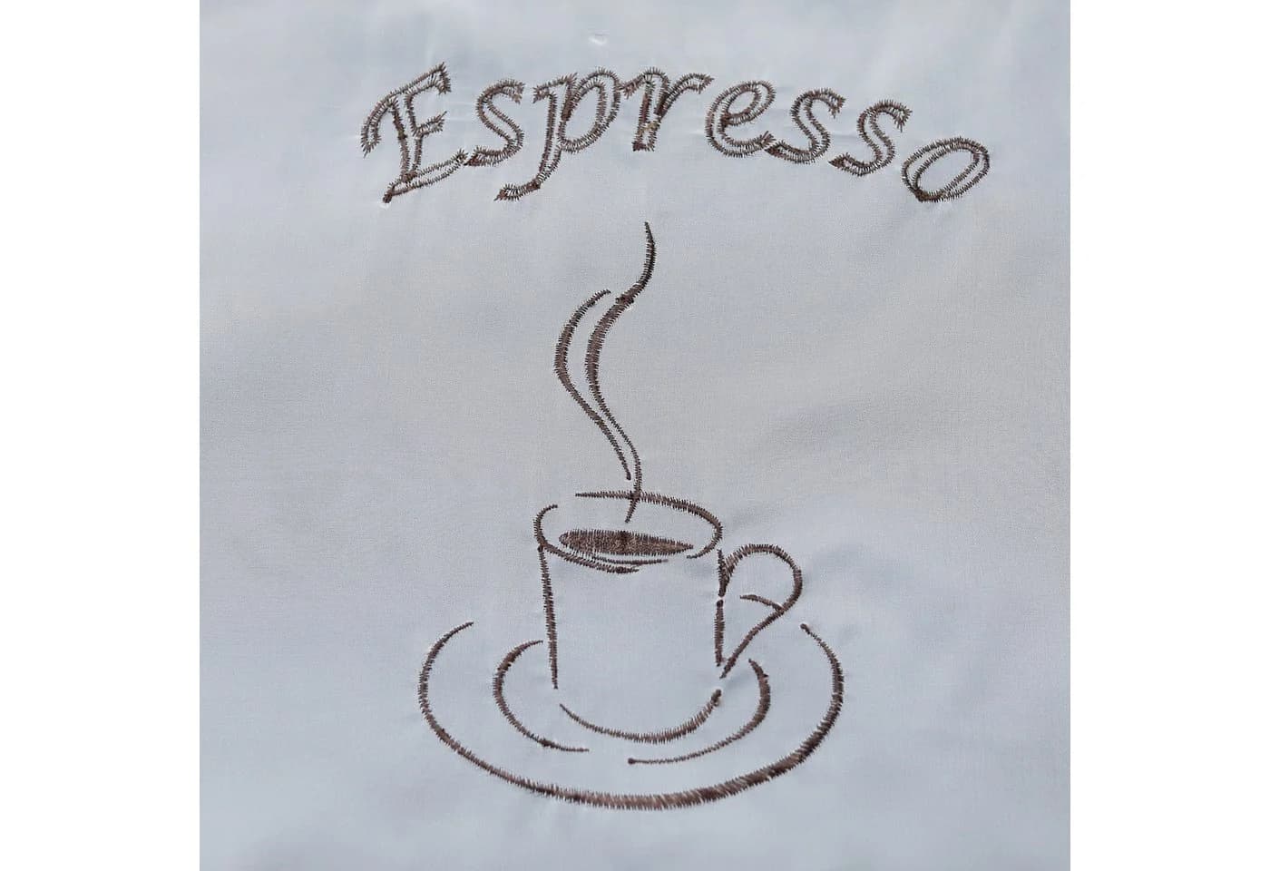Joyswahl Scheibengardine Sophie 1 St. Schlaufen Transparent Voile Bistrogardine Kaffee-Store Muster - Bild 4