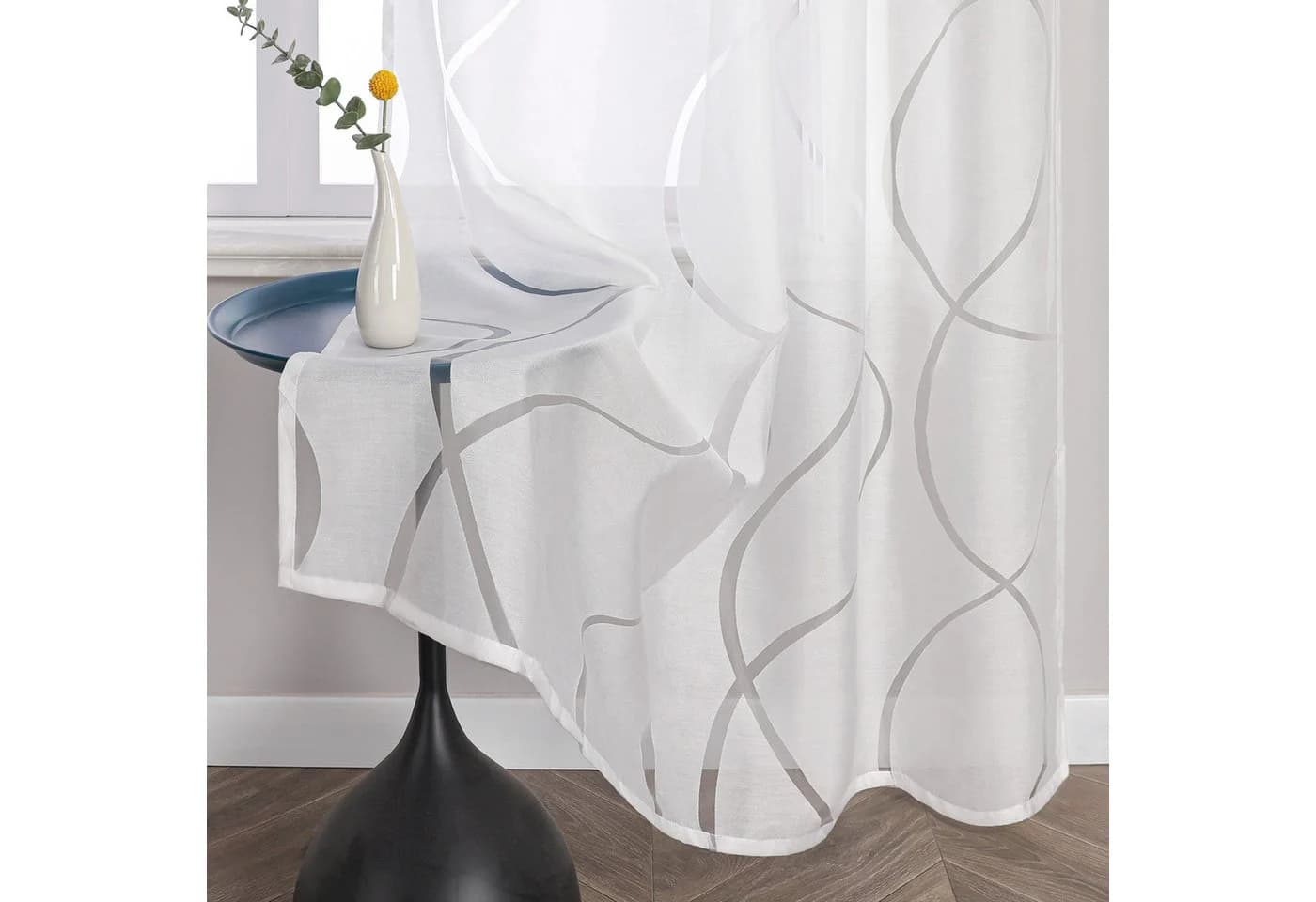 Joyswahl Gardine 140 cm transparent mit Wellenmuster - Bild 4